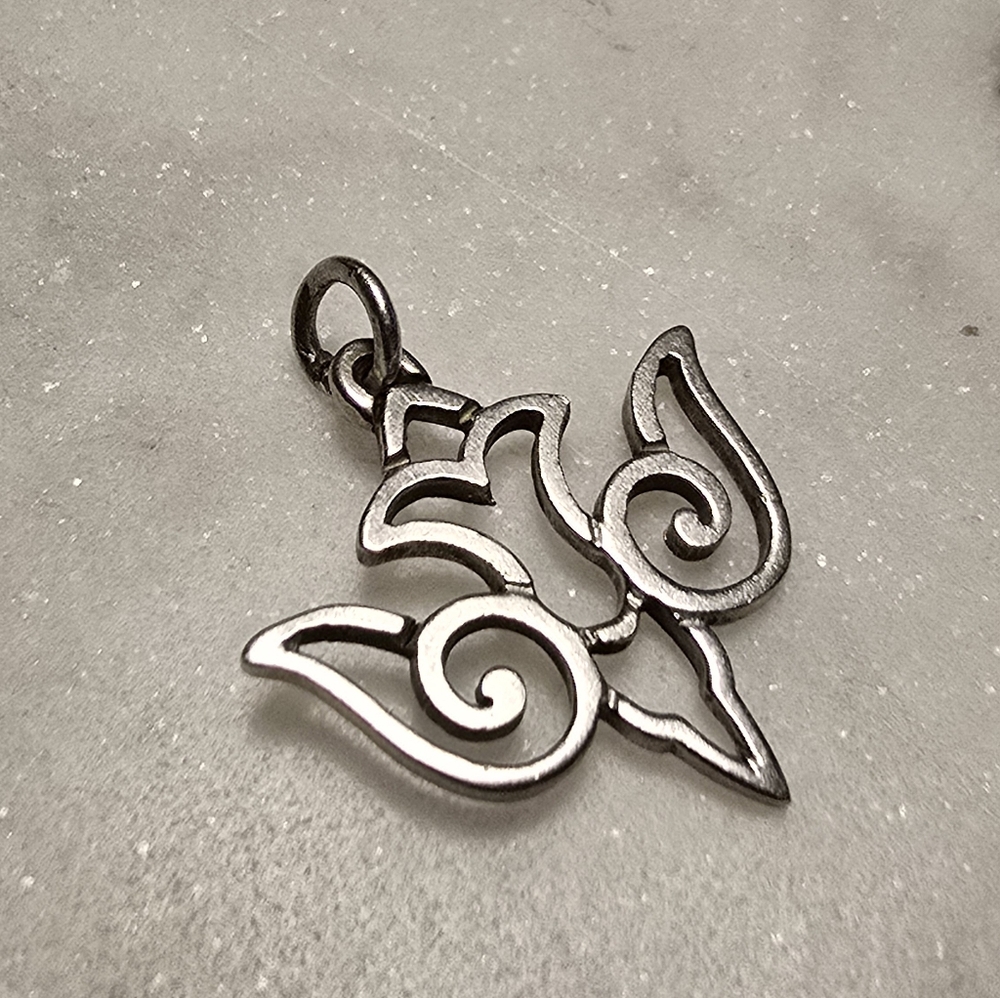James Avery Sterling Silver Descending Dove Pendant, Retired